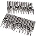 TOOGOO(R) 23 Stainless Steel Tattoo Nozzle Tips for Machine Gun