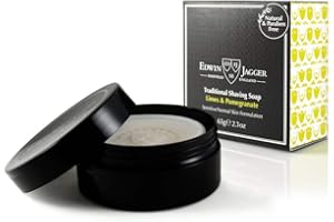 ‎EDWIN JAGGER Rasierseife „Limes & Pomegranate“, Tiegel EDWIN JAGGER