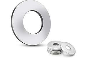 HOSSOM 100 pezzi M6 Rondelle Piatte, DIN 9021 Rondella Piana, Rondella in Acciaio Inox per Viti Tenuta