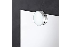 Inbagno Lampada specchio bagno LED, installazione su specchio a filo, luce naturale (Stile 3)