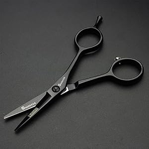 4.5 inch barber scissors sharp 440c salon professional hairdresser hair cut with hair trim thinning 13cm - Image 4