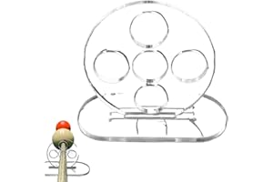 zhongko Billiards Cue Training Tool, 5-Hole Stable Billiard Cue Locator, Portable Billiard Rod Trainer, Durable Pool Table Stick Exercise Accessories for Beginners and Professionals