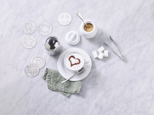 Paderno Kakaostreuer, Dekorierstreuer 7 tlg, mit 7 Schablonen von Paderno aus Edelstahl - 2