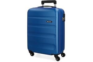 ROLL ROAD Trolley Rigido Cabina 55M, Flex Azzurro
