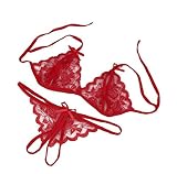 Conjunto lencería, ✽Internet✽ Ropa interior del cordón de las mujeres ropa de dormir G-secuencia de la ropa ropa de dormir