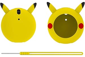 HDAKDDHG Protective Case with Soft Silicone Cover and Wrist Strap for Poke -mon GO Plus +2023 Game Accessory