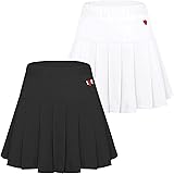 Happy Cherry Gonna a Pieghe per Ragazza Gonna Sportiva con Pantaloncini Interni Gonna Corta da Tennis Danza
