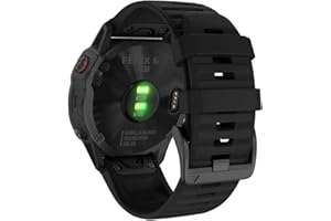 YOOSIDE Silikonowy pasek do zegarka Fenix 7, epix 2, Fenix 6, Fenix 5, 22 mm, szybkie dopasowanie, miękki, sportowy, wodoodporny, antyalergiczny pasek na nadgarstek do Garmin Instinct 2 Solar, Instinct Tactical, Fenix 5 Plus