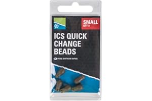 PRESTON INNOVATIONS 5 Stück "PRESTON ICS QUICK CHANGE BEADS SMALL" Konnektor, Schnurverbinder