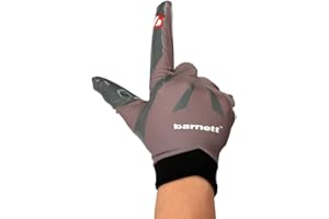 BARNETT FRG-03 Gants de Football américain de Pro Receveur, RE,DB,RB Gris