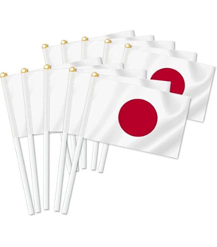 Japan-Flaggen-Girlande – 40 Stück, 11,4 M Lang, Für Garten & Party-Deko