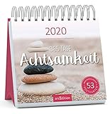 Postkartenkalender 365 Tage Achtsamkeit 2020 - Wochenkalender mit abtrennbaren Postkarten: Inspirierender Aufstellkalender für mehr Ruhe, Gelassenheit und Achtsamkeit by 