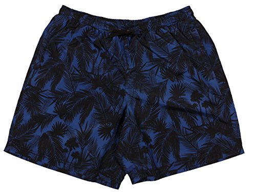 Preisvergleich Produktbild Badehose mit Palm-Print, blau, Größe:8XL