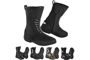 Vaster Moto Chaussures de moto pour homme Chaussures de rue renforcées Protection contre les chocs de moto Semelle antidérapante Bottes de sport confortables pour course et tourisme