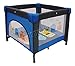 FoxHunter Baby Travel Playpen Infant Square Cot Bed Play Pen With Side Entry Portable Foldable Blue New