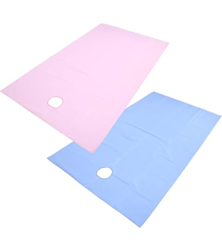 Copri Lettino per Lettino Massaggio, ANGGREK Telo Letto Impermeabile per Salone di Bellezza SPA Copri Lettino Lettino Massaggio Copertura Protettiva Barriera Massaggi(Viola+caffè scuro
