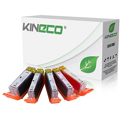 Kineco kompatibel zu Canon PGI-570 XL CLI 571 XL Druckerpatronen [5] für Canon Pixma MG5750 MG5751 MG5752 MG5753 MG6850 MG6851 MG6852 MG6853 TS5050 TS5051 TS5053 TS5055 TS6050 TS6051 TS6052