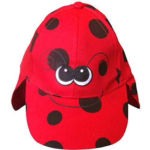 Baby Boys & Girls Animal Characters Summer Legionnaire Sun Hat (6-12 Months (48cm), Ladybird)