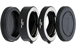 JJC Auto Focus (AF) Extension Tube with TTL Exposure for Close-up Image Photography for Sony E Mount Mirrorless Camera (10mm/16mm Set)