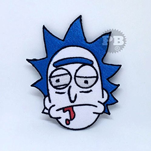 Rick y Morty American serie Iron on Sew en bordado parche