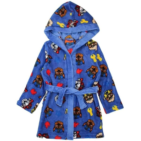 Serviette De Bain Poncho à Capuche Paw Patrol Pour Enfant - 100% Coton, 50x115 Cm