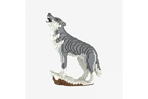 BlueBrixx Pro 108597 – Wolf (Diamond Blocks) aus Klemmbausteinen mit 2130 Bauelementen