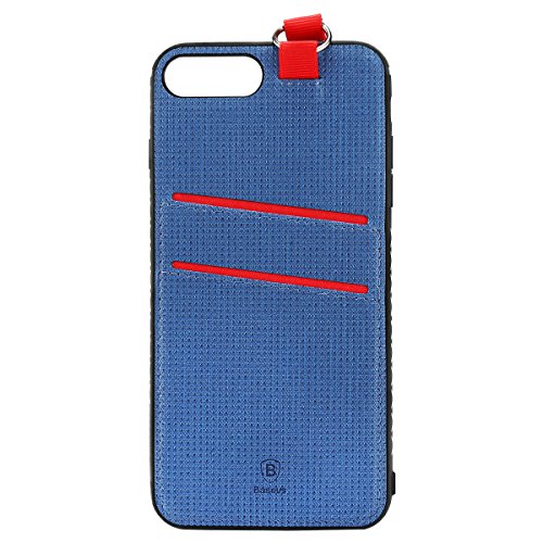 IPhone 7 Plus Hülle, BASEUS Case ID Card Insert + Lanyard zurück Fall Deckung für iPhone 7 Plus 5,5 „ID-Kartenhalter Cases (blau) - 2
