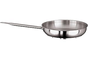 PADERNO WORLD CUISINE Paderno - 11114–24 - Sauteuse avec Manche en Acier Inoxydable - 24 cm