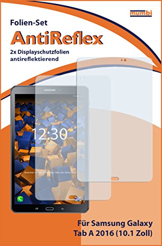 2 x mumbi Displayschutzfolie für Samsung Galaxy Tab A 2016 (10.1 Zoll) Schutzfolie AntiReflex matt - 2