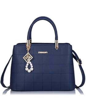 Damen PU Leder Handtaschen Designer Henkeltaschen Umhängetasche Clutch Taschen Schultertaschen für Frauen