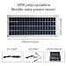 Produktbild EZIZB Polykristallin Solarpanels Flexibel Tragbar Multi Ladekarte Für Garten Camping Caravan Wohnmobil Gartenhäuse Boot