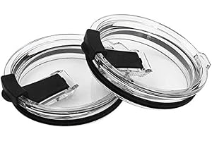 Gteller Tumbler Replacement Lid for 20 oz, 30 oz Tumbler - Splash Resistant, Leak Spill Proof and Straw Friendly (30 oz