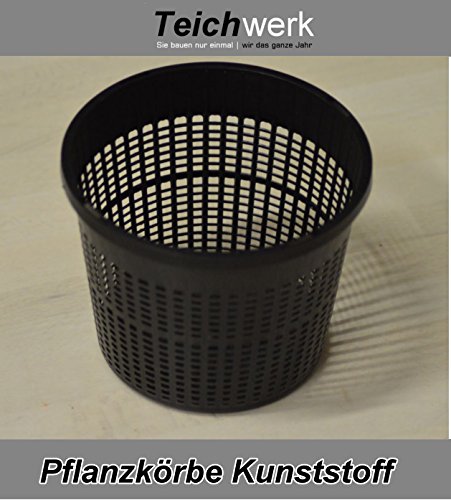 Teichpflanzen Korb - Pflanzkörbe Teichkörbe Gartenteich Bepflanzung (13 cm rund, 5er Set)