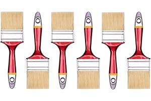 HARDY WORKING TOOLS brochas Pintura Set de 6 Piezas, 6 Piezas – 60 mm de Ancho, brochas Pintura Madera, Cepillo de Pintura Serie *33*, 6PCS, Pinceles Pintura Set A0200-330625