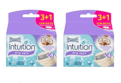 Wilkinson Sword Intuition dry skin blades, 8 pieces