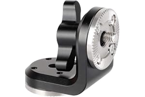 CAMVATE Estensione verticale a doppio rosone con filetto centrale M6 (manopola nera)