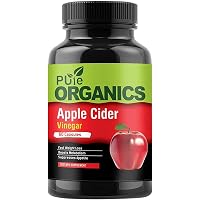 Pure Organics Apple Cider Vinegar Capsules - 60 Count - Extra Strength Appetite Suppressant Pills for Weight Loss…