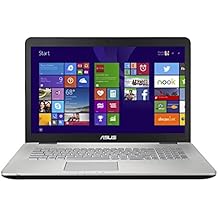 ASUS N751JX-T7024H - Portátil de 17.3" (Intel Core i7-4720HQ, 8 GB de RAM, Disco HDD de 1 TB), plateado -Teclado QWERTY Español