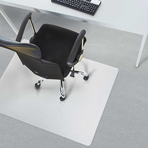 Office Marshal Bodenschutzmatte für Teppichböden, rechteckig, kein Recyclingmaterial, Bisphenol A (BPA) -frei | 75x120cm