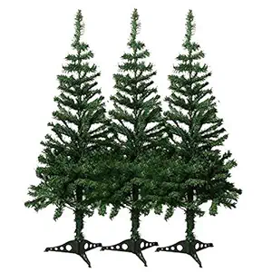 Christmas Tree - 1 feet Christmas Tree Xmas Tree with Solid Plastic Legs,Light Weight, Small Tree for Decoration(Tree Decoration Not Included)