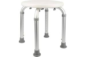 GENPLUS Chaise de Bain Légère, Tabouret de Douche – Hauteur réglable– Siège de Douche antidérapant – Aide à la Douche – Siège de Bain,Antidérapant (32 * 32 * 36-54cm)