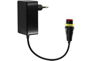 POANES Cargador de 28 V 1,3 A para Husqvarna Automower 105 305 310 315X 40X 415X 2016-2022, 310 Mark II, 315 Mark II, McCulloch Rob R600