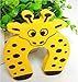TRIXES C-Shaped Foam Door Guard Anti-Slam Animals 4 Pack