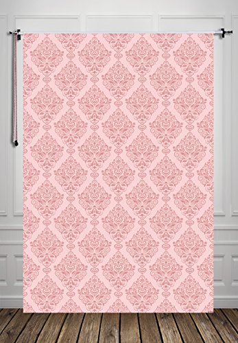 Hua 1,5 x 2,1 m rosa damascato fondale fotografico seta sfondo studio Prop d-7139
