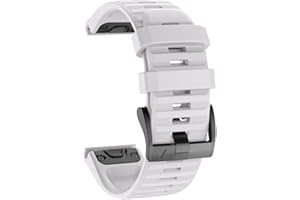 ISABAKE Cinturino per Garmin Fenix 6/6 Pro, QuickFit 22 mm, in silicone, compatibile con Fenix 5/5 Plus, Forerunner 935/945, Approach S60, Quatix 5