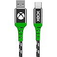 Numskull Cavo di ricarica originale per Xbox Series X USB Type-C in nylon intrecciato da 4 m, ricarica rapida e ricarica – co