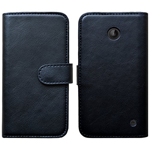 Slabo Flip Case Cover in Bookstyle f r Nokia Lumia 630 635 - TOP QUALIT
T - schwarz black