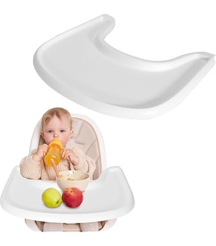 Vassoio Per Seggiolone IKEA ANTILOP - Bianco, 44x42x6 Cm - Con Bordi Rialzati Anti-versamento - Foto 9