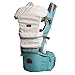 Bebamour Baby Hipseat Baby Carrier Backpack 9 in 1 Carry Ways (Lake Blue)