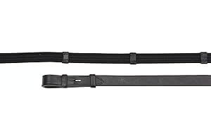 Shires Aviemore Continental Rubber Grip Reins 54" x5/8" Black
